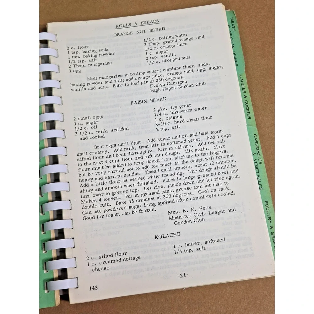 Vintage 1965 Texas Plain & Fancy Cooking Cookbook District II Garden Clubs
